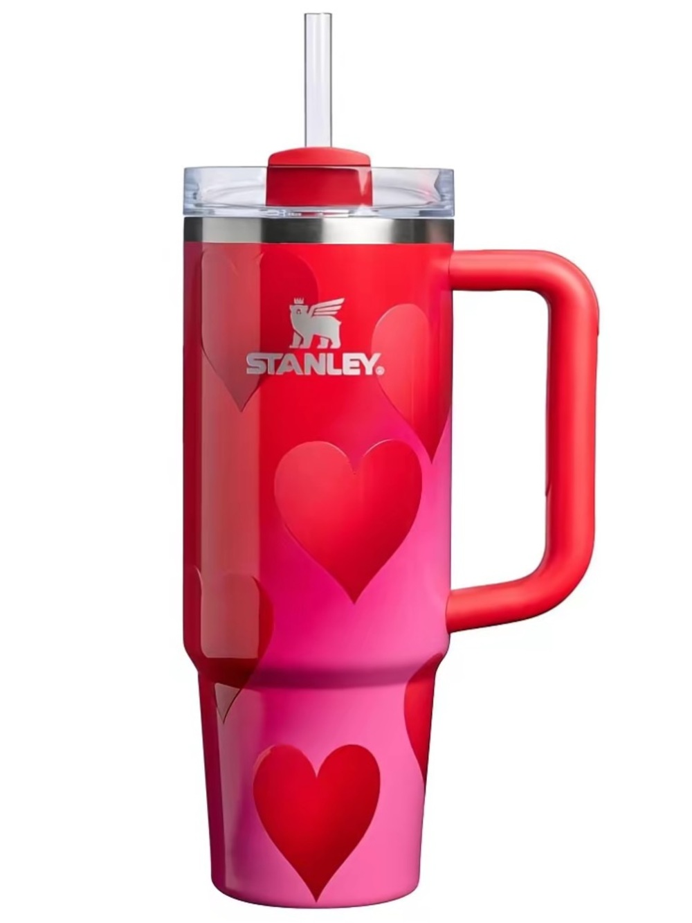 Stanley 30 oz Red Heart Rouge Heart  Gradient Pink Tumbler 30oz Valentines Day